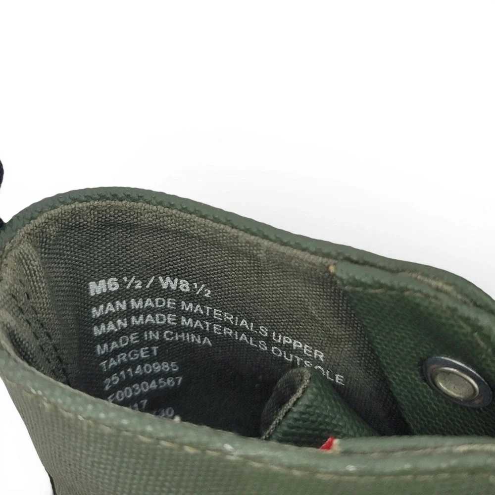 Hunter x Target Green Duck Boots Womens 8.5 Waterproof Gorpcore Rain Utility
